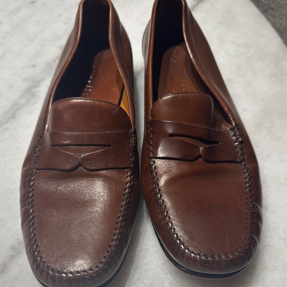 Classic Brown Leather Loafers